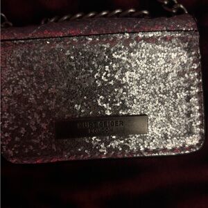 Kurt Geiger Sparkling Silver Mini Bag